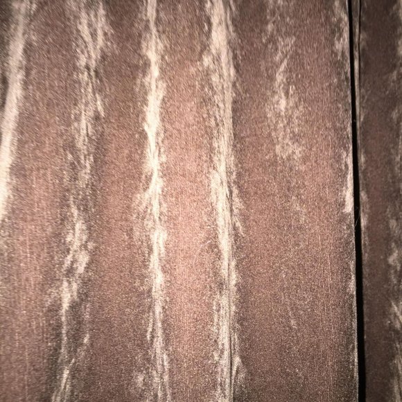 Crushed Brown Velvet Curtain 2 53X83 - Picture 3 of 4
